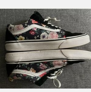 Vans Old School Women Size 7 Floral Print